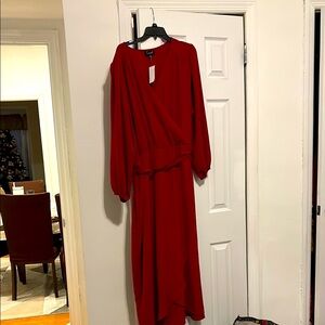 Elegant Red Women's Dress